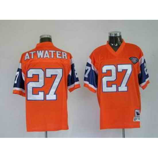Denver Broncos 27 Atwater Orange Throwback
